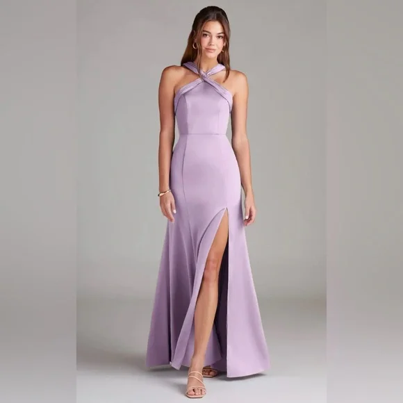 Azazie “Rue” Bridesmaid’s Lavender Dress women’s size 0 - Picture 1 of 16